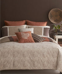 Bryan Keith Bedding, Palisades Orange Brown Reversible 9 piece Queen Comforter Set NEW